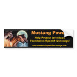SPANISH MUSTANG HORSES Bumper Stickers