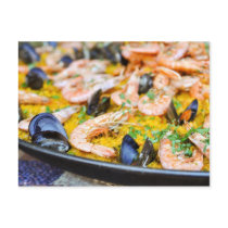 Spanish Paella Postcard