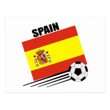 Spanish Soccer Team Postcard