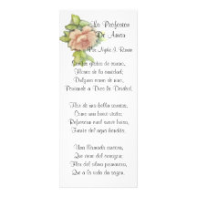 Spanish ST. Valentine's Poem-Customize Custom Announcement