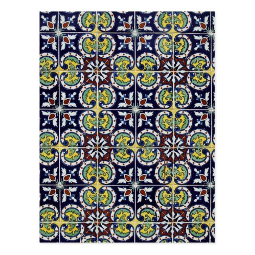Spanish Tile in Mexico Post Card