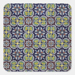 Spanish Tile in Mexico Square Sticker