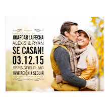 Spanish Vendimia elegante salva(ahorra) la tarjeta Postcards