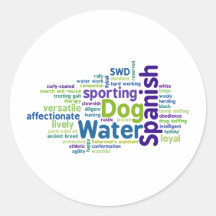 Spanish Water Dog Stickers