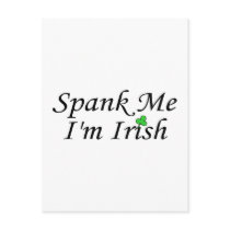 Spank Me Im Irish Postcard
