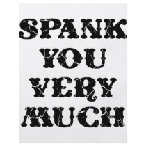 Spank You Very Much Full Color Flyer