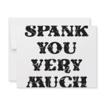 Spank You Very Much Invite