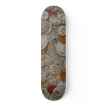 Spare change skateboard deck
