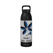 Spare Our Trees WPA Poster bottle Reusable Water Bottles