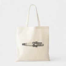 Spark Plug Tote Bags