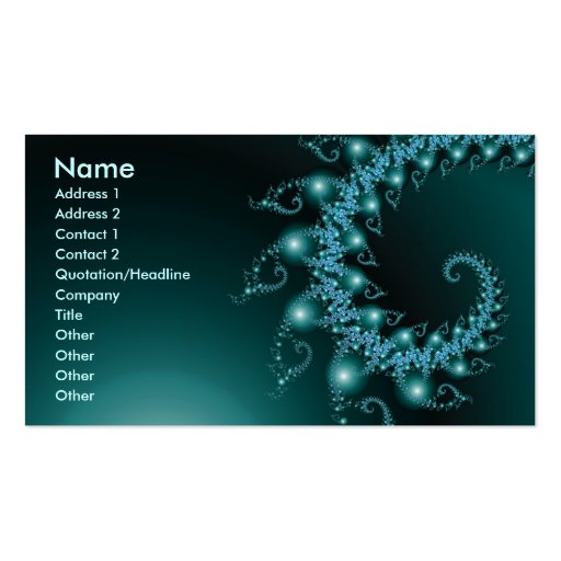 Sparkle 3 business card template
