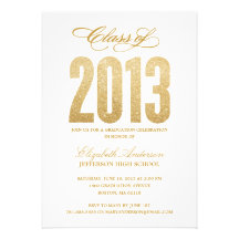 Sparkle Graduation Invitation