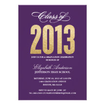Sparkle Graduation Invitation