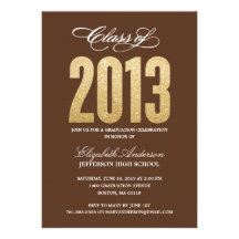 Sparkle Graduation Invitation