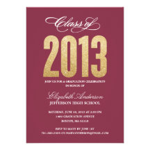 Sparkle Graduation Invitation