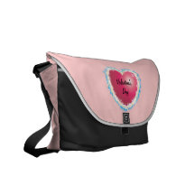 Sparkle Heart Messenger Bag