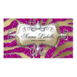 Sparkle Jewellery Business Card Zebra Gold Hot Pin