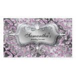 Sparkle Jewellery Business Card Zebra Ice Pink