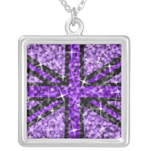 Sparkle Look Uk Purple Black necklace square