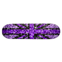 Sparkle Look UK Purple Black skateboard