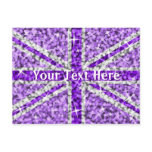 Sparkle Look UK Purple 'Your Text' postcard