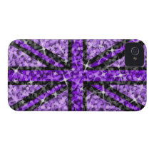 'Sparkle' UK Purple Black iPhone 4 ID/credit card Case-Mate iPhone 4 Cases