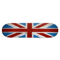 Sparkle Union Jack Skateboard