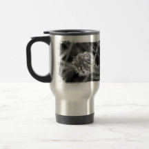 Sparkling Crocus in Black and White Mugs