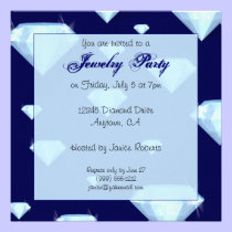 Sparkling Jewel Jewelry Party Invitations invitations