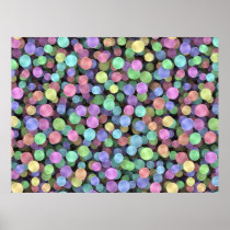 Sparkling Rainbow Polka Dots