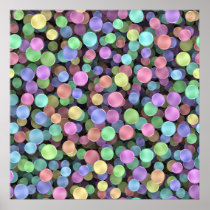 Sparkling Rainbow Polka Dots