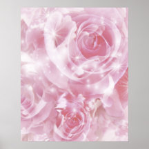 sparkling roses print