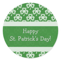 Sparkling Shamrocks Pattern Stickers