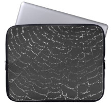 Sparkling Spiderweb Laptop Computer Sleeve