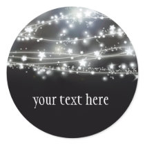 Sparkling Stars Round Sticker