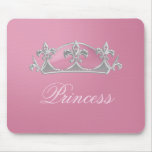 Sparkly Pink with Diamonds Princess Crown Mousepad