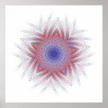 Sparkly USA Star Colossal Print