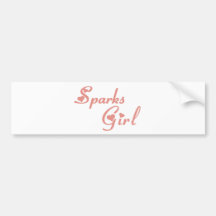 Sparks Girl tee shirts Bumper Sticker
