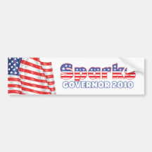 Sparks Patriotic American Flag 2010 Elections Bumper Stickers
