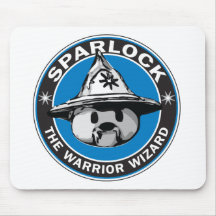 Sparlock the Warrior Wizard Mousepad