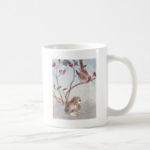 Sparrow, Toad & Rose Hips Coffee Mugs