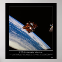 SPARTAN-201 spacecraft backdropped Posters