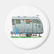 Spartan Camper Trailer RV Fridge Magnets