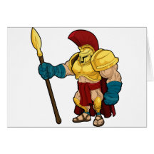 Spartan or Trojan Gladiator Greeting Card