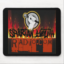 Spartan Youth Radio Grunge On Fire Design mousepads