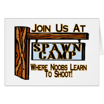 Spawn Camp Greeting Cards