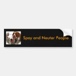 Spay and Neuter People Bumper Stickers