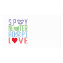 Spay Neuter Adopt Love 2 Business Cards