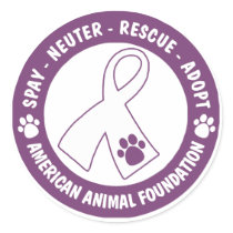 Spay, Neuter, Rescue, Adopt Round Stickers