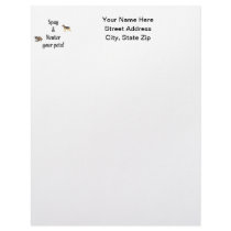 Spay & Neuter your pets (pics) Letterhead Design
